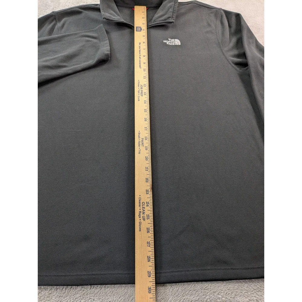 The North Face Mens Black TKA 100 Quarter Zip Fleece Pullover Jacket XL